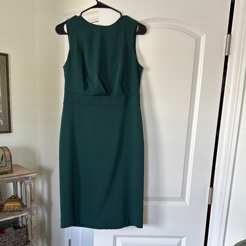 Ann Taylor Factory Green Sheath Midi Dress